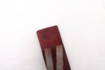Vintage 1950s XL Ox Blood Red Mexican Tooled Leather Double Buckle Wide Cinch Belt