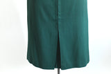 Vintage 1940s Small Green Gabardine Midi Skirt | by Sporteens