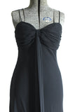 Vintage 1990s Small Black Handkerchief Hem Sleeveless Dress | by S.L. Fashions