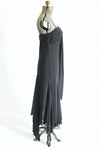Vintage 1990s Small Black Handkerchief Hem Sleeveless Dress | by S.L. Fashions