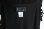 Vintage 1990s Small Black Handkerchief Hem Sleeveless Dress | by S.L. Fashions