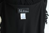 Vintage 1990s Small Black Handkerchief Hem Sleeveless Dress | by S.L. Fashions