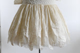 Vintage 1980s Medium Cream Lace Full Skirt Midi Party Dress | by Joy Stevens