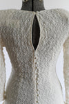 Vintage 1980s Medium Cream Lace Full Skirt Midi Party Dress | by Joy Stevens
