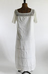 Antique 1910s Large White Bow Crocheted Yoke Handmade Nightgown