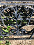 Antique Victorian 1850s Italiante Wrought Iron 3 Section Widows Walk Railing Architectural Salvage