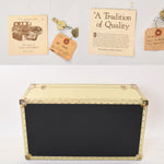 Vintage 1980s Brass Large Storage Trunk | by The Luggage Gallery