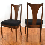 Vintage 1960s Broyhill Emphasis Walnut Dining Chairs Set of 4 | by Broyhill