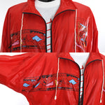 Vintage 1990s Medium Red Ski Graphic 3 Piece Windbreaker Suit Set | by Puma