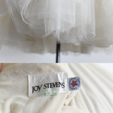 Vintage 1980s Medium Cream Lace Full Skirt Midi Party Dress | by Joy Stevens