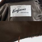 Vintage 1940s Small Brown Mouton Barrel Sleeve Winter Coat | by Kaufman's