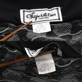 Vintage 1990s Large Silver Black Lurex Sparkle Evening Top Skirt Set | by Superstition