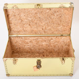 Vintage 1980s Brass Large Storage Trunk | by The Luggage Gallery