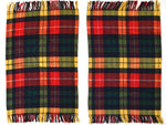 Vintage 1970s Scottish Wool Plaid Throw Blanket | James Pringle Ltd of Inverness