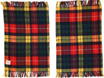 Vintage 1970s Scottish Wool Plaid Throw Blanket | James Pringle Ltd of Inverness