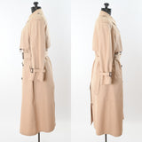 Vintage 1980s Small Khaki Double Breasted Trench Coat | by Etienne Aigner