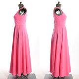 Vintage 1970s Medium Bubblegum Pink Sleeveless Maxi Dress