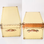 Vintage 1980s Brass Large Storage Trunk | by The Luggage Gallery