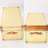 Vintage 1980s Brass Large Storage Trunk | by The Luggage Gallery