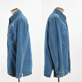 Vintage 1970s Medium Denim Blue Hippy Embroidered Jean Jacket Shirt | by JC Penney no