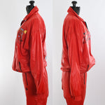 Vintage 1990s Medium Red Ski Graphic 3 Piece Windbreaker Suit Set | by Puma