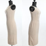 Vintage 1960s XS Classic Beige Wiggle Dress | by That Wilroy Look