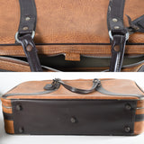 Vintage 1970s Brown Vinyl 4 Piece Matching Suitcase Travel Set | by Interpur