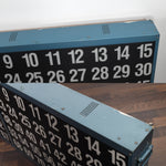 Vintage 1970s Blue Metal Bingo Flashboard Sign -  91.5" X 29.25" | by Capitali