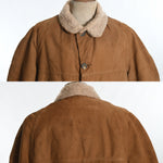 Vintage 1970s Size 46 Brown Duck Canvas Workwear Lined Chore Coat |  XL |  by Carhartt