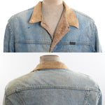 Vintage 1980s Size 46 Blue Denim Lined Work Jacket | by Wrangler