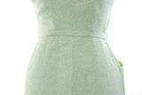 Vintage 1950s Mint Green Atomic Wiggle Sheath Dress   |   Small  |   by Franklin