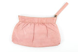 vintage 1940s pink leather wristlet strap purse