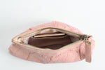 Vintage 1940s Pink Leather Hand Held Purse