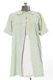 Vintage 1950s Novelty Print Singing Cats Corduroy Housecoat   |   Fits Up to XL