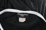 Vintage 1990s Black White Club Halter Jumpsuit   |   Small Medium  |   by Cimmaron