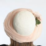 Vintage 1960s Wide Brim Bone Cream Straw Hat   |   by Schiaparelli Paris
