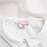 Vintage 1960s White Short Sleeve Button Up Shirt   | XS Small