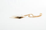 Vintage 1970s Bold Gold Metal Floating Rectangle Long Necklace
