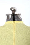 Vintage 1960s Yellow Bouclé Knit Sleeveless Shirt  |  Large  |  by Talbott Travler