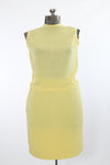 Vintage 1960s Yellow Bouclé Knit Skirt  |  Large  - XL  |  by Talbott Travler