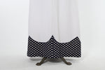 Vintage 1970s Polka Dot Navy White Maxi Sleeveless Dress   |   Small   |   by Miss Donna