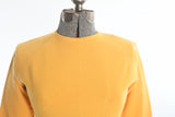 Vintage 1970s Goldenrod Yellow Sweater Dress   |  Large  |  by Talbott Taralan