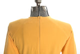 Vintage 1970s Goldenrod Yellow Sweater Dress   |  Large  |  by Talbott Taralan