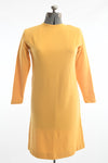Vintage 1970s Goldenrod Yellow Sweater Dress   |  Large  |  by Talbott Taralan