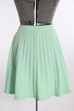 Vintage 1960s Mint Green Accordion Pleated Knit Skirt  | Large - XL |  by Talbott Travler