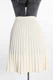 Vintage 1960s Cream Accordion Pleated Knit Skirt  | XS - Small  |  by Talbott Travler