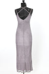 Vintage 1990s Purple Empire Waist Sleeveless Evening Dress  | Size XS  | by Mirrors