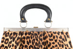 Vintage 1960s Faux Leopard Fur Huge Mod Handbag Purse   |  by Ronay