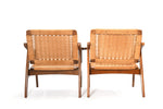 Vintage 1960s Danish Modern Rope Arm Chairs Pair | Set of 2 (For Pick-up ONLY)