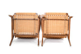 Vintage 1960s Danish Modern Rope Arm Chairs Pair | Set of 2 (For Pick-up ONLY)